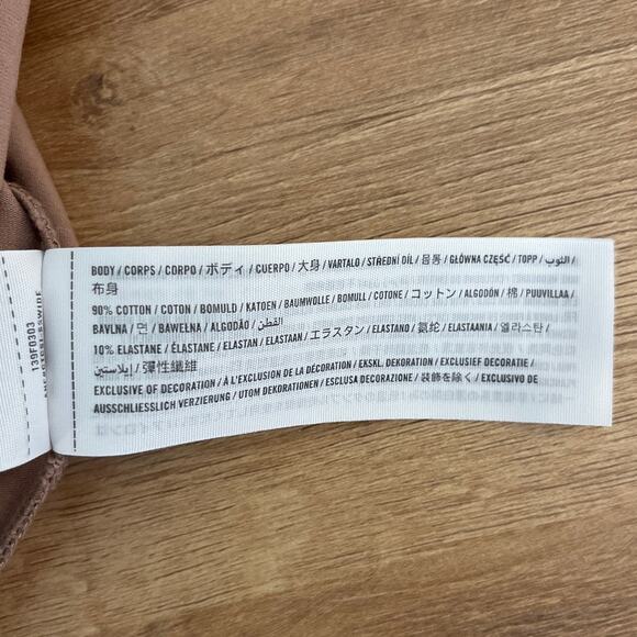 Abercrombie & Fitch Womens Soft A&F Beige One Shoulder Bodysuit Size Medium - Picture 4 of 7